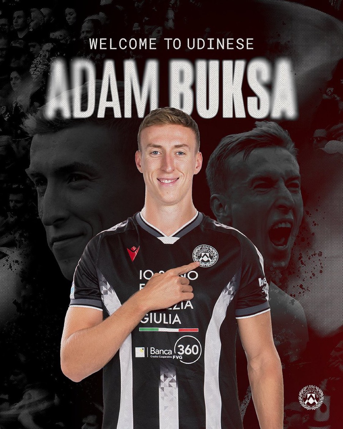 官方：波兰中锋布克萨加盟乌迪内斯，签约至2029年